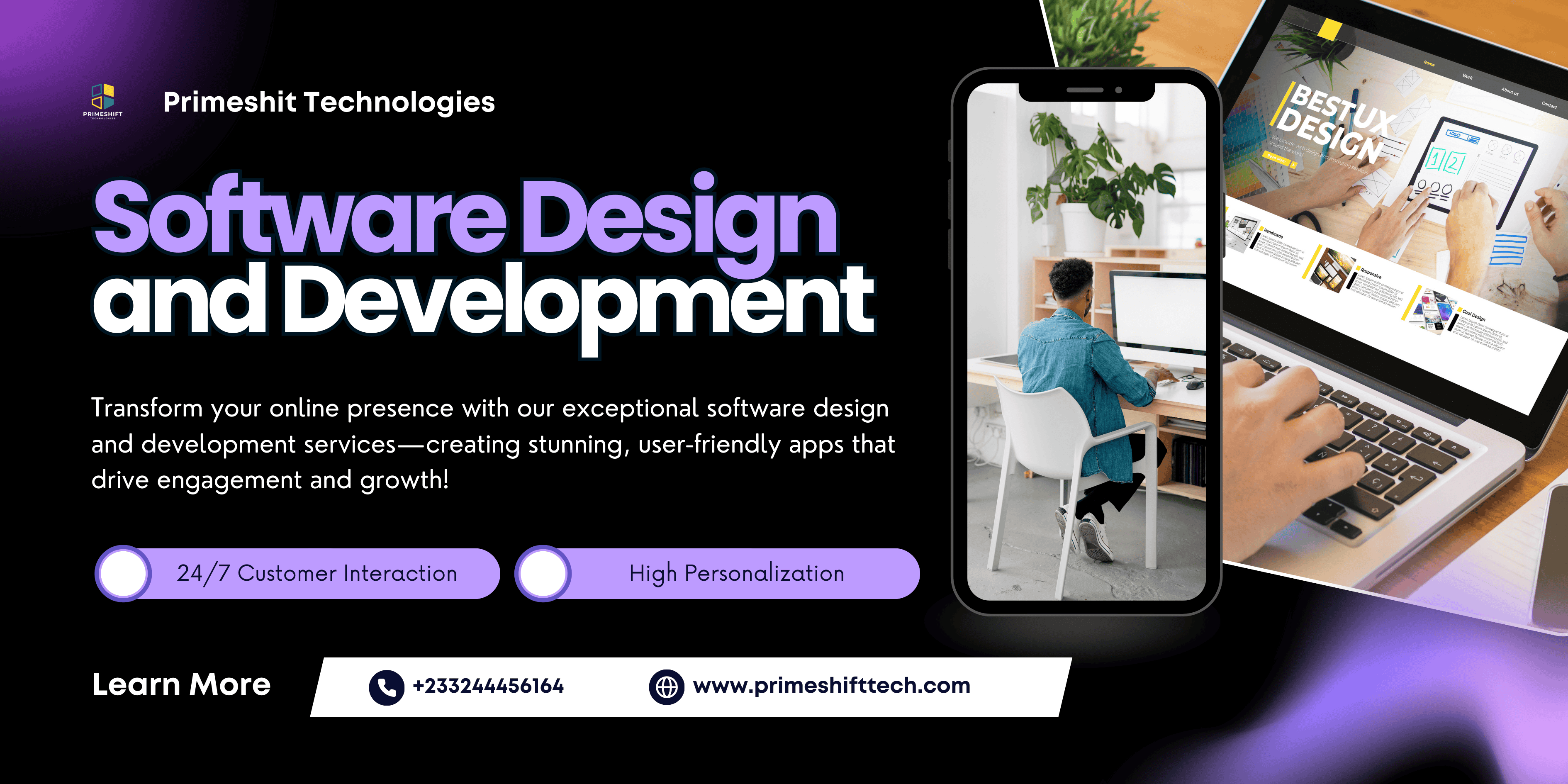 Primeshift Technologies Banner 2